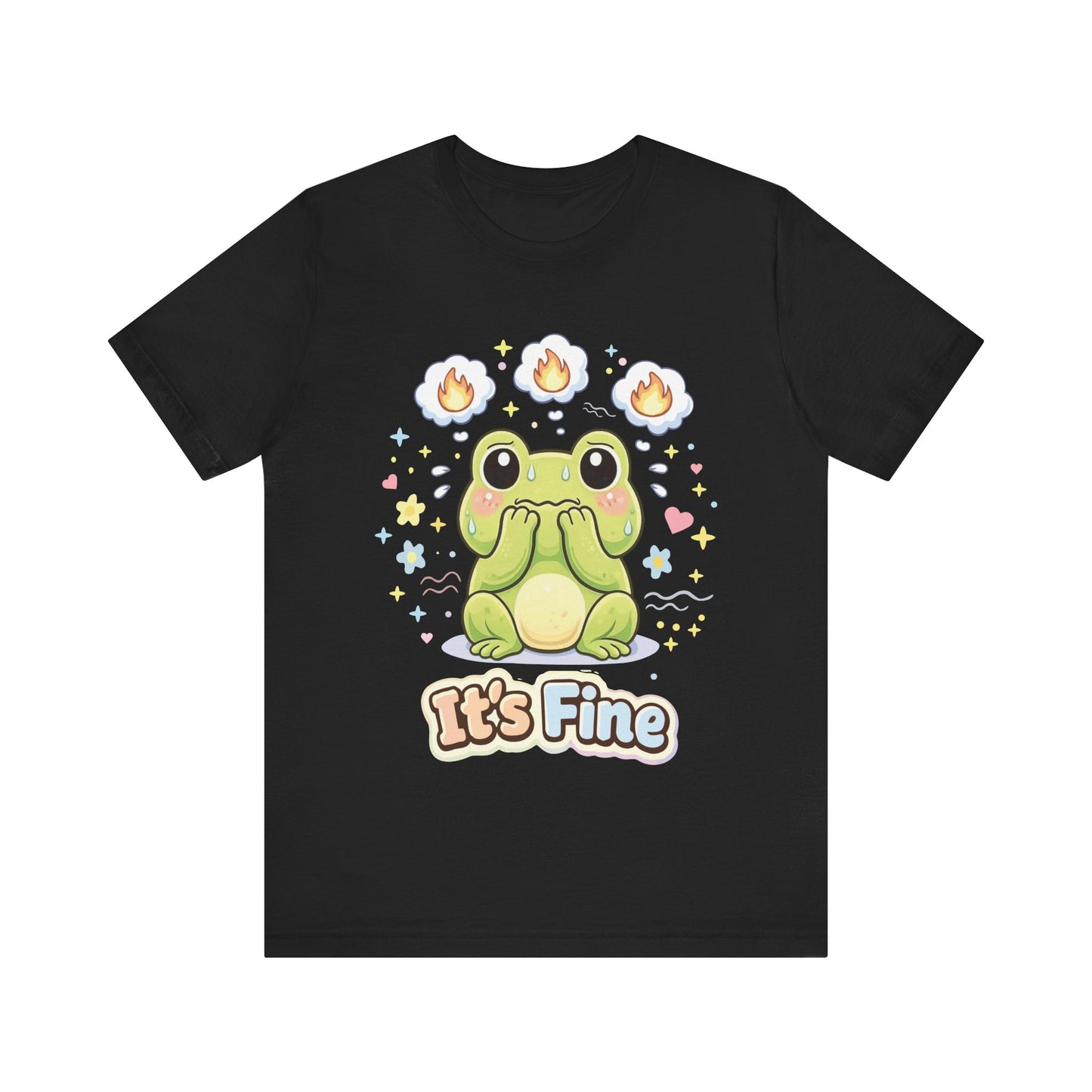 It’s Fine Frog Tee — Cute Kawaii Frog Graphic T-Shirt