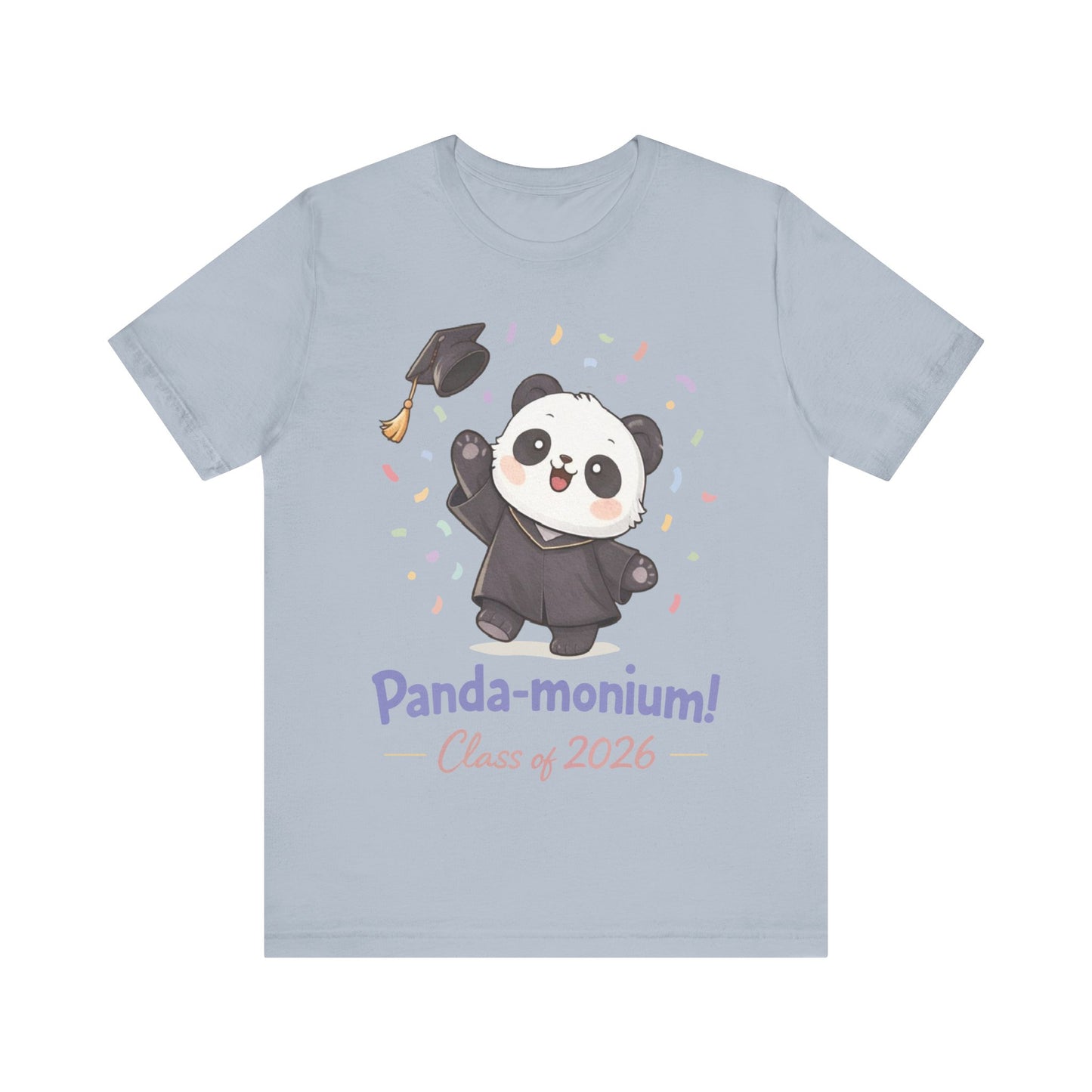Graduation Panda T-Shirt — "Panda-monium! Class of 2026"