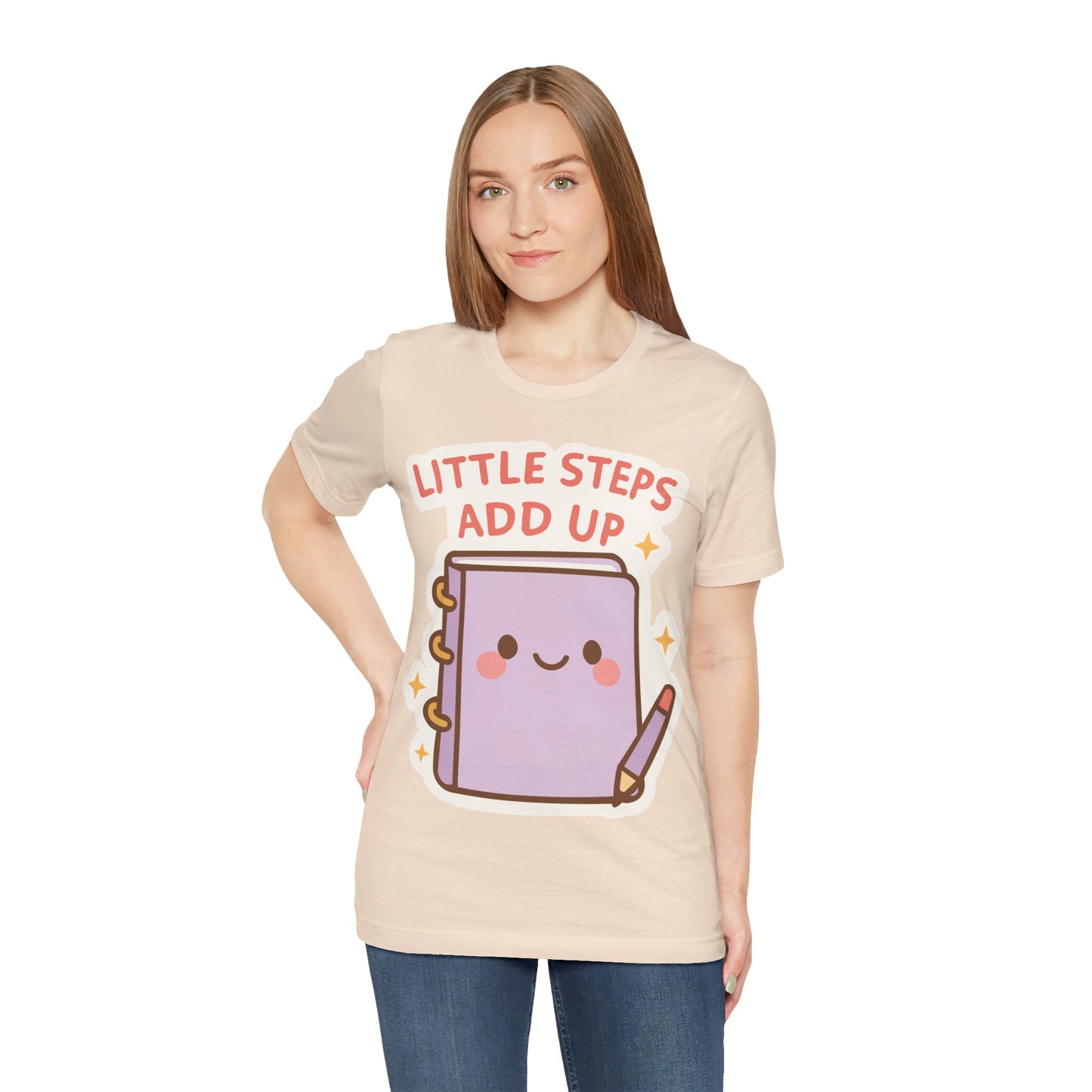 Little Steps Add Up Planner T‑Shirt — Cute Motivational Journal Tee