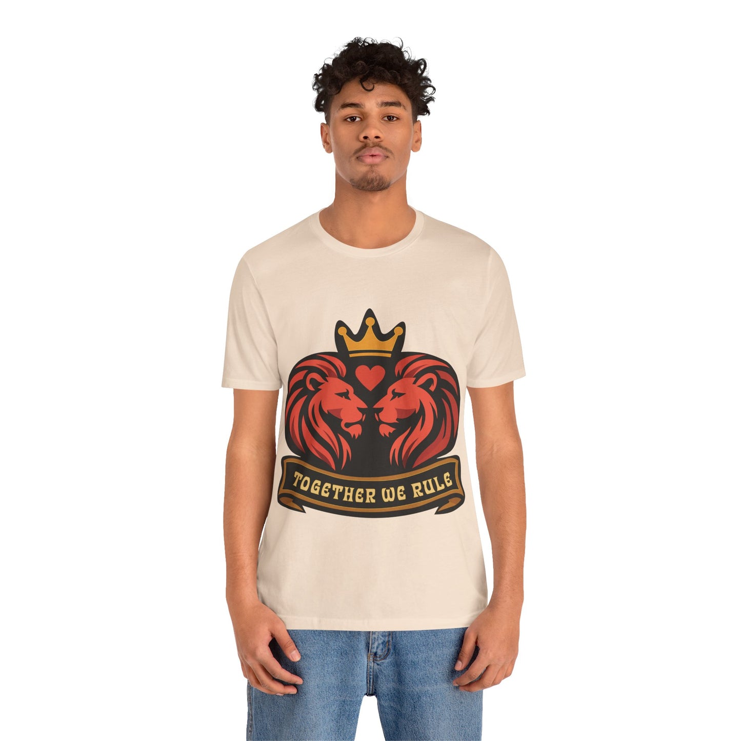Together We Rule Lion Crest Tee — Matching Couple King & Queen T-Shirt