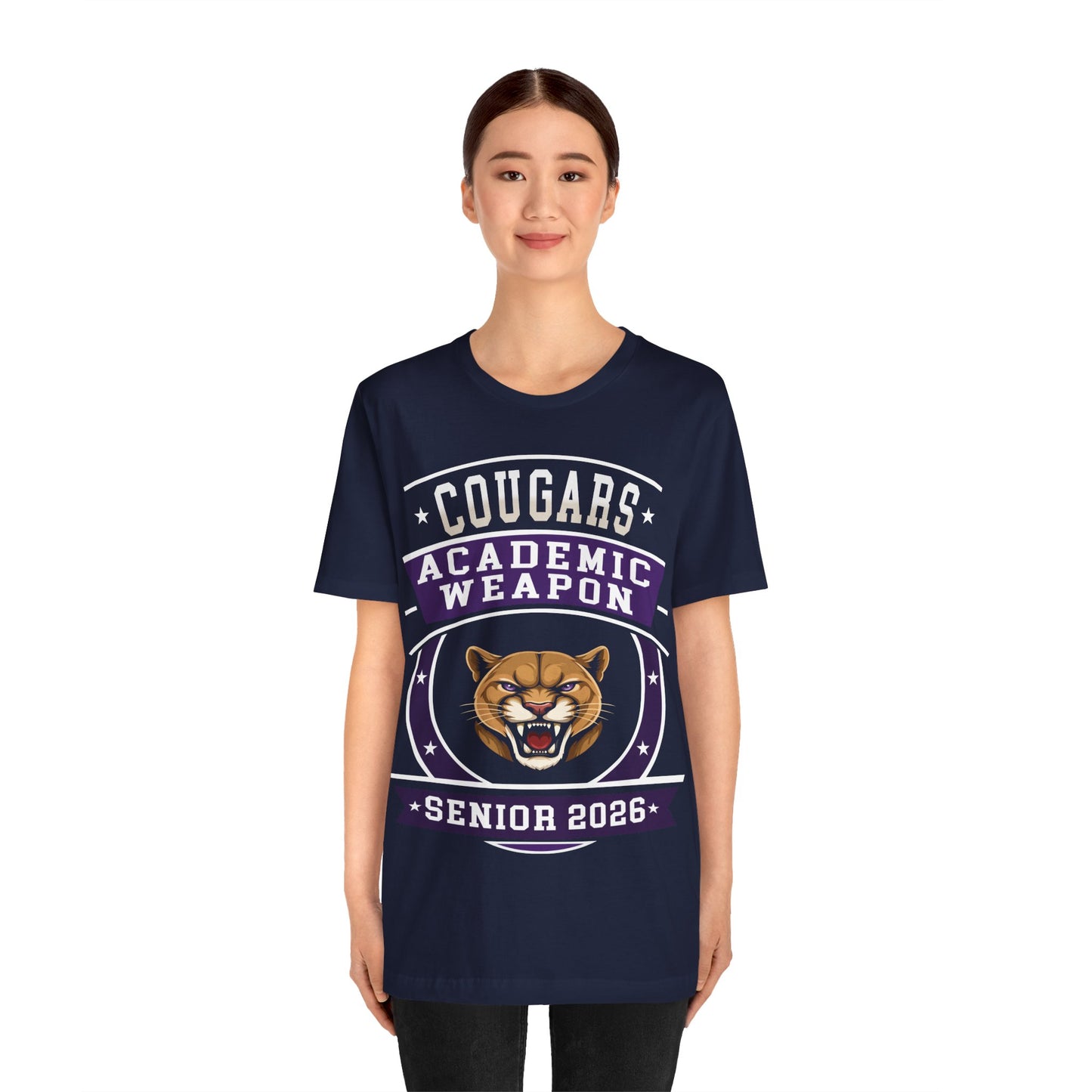 Cougar Senior 2026 Shirt – Academic Weapon Graduation Tee