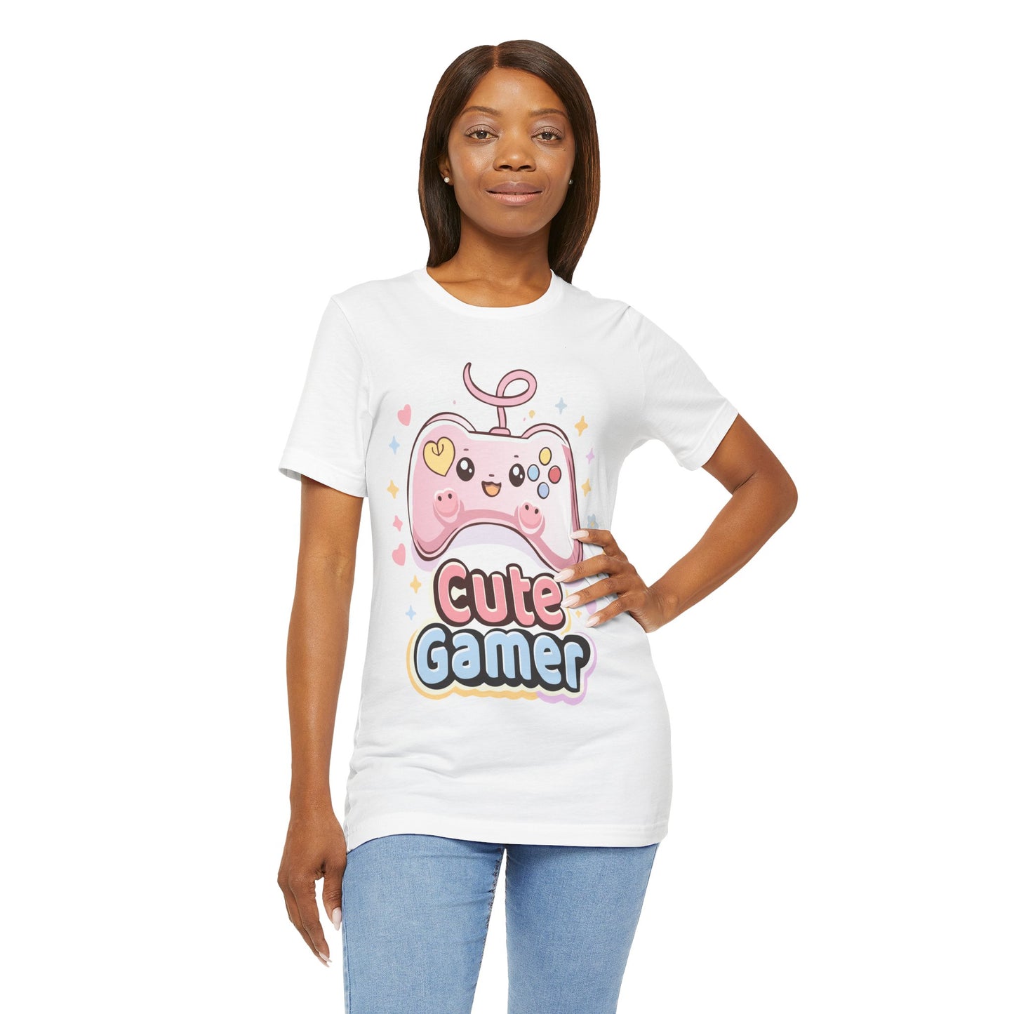 Cute Gamer T-Shirt — Pink Kawaii Controller Tee
