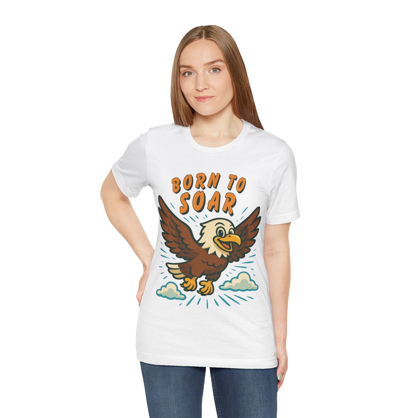 Born to Soar Eagle T-Shirt — Vintage Cartoon Flight Tee
