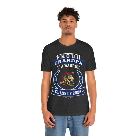 Proud Grandpa of a Warrior – Class of 2026 Graduation Shirt