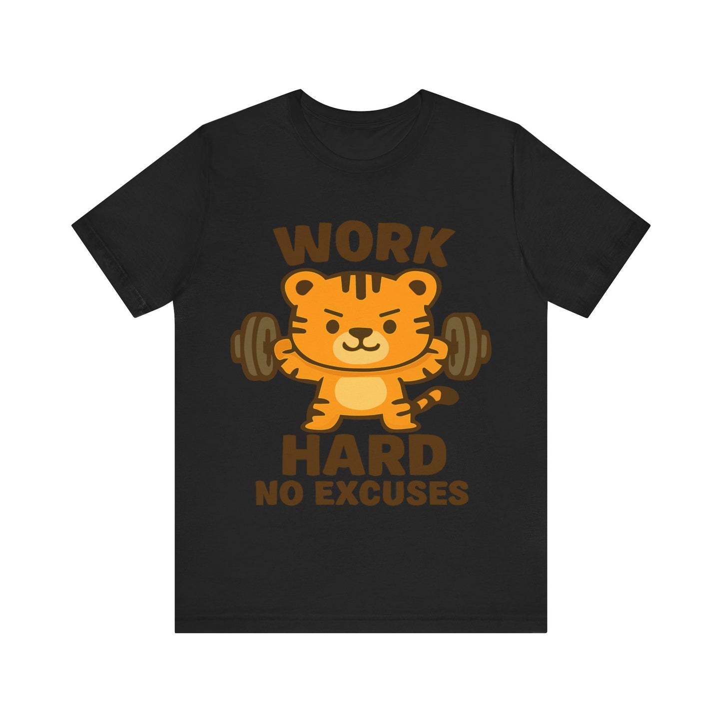 Work Hard No Excuses Tiger T-Shirt