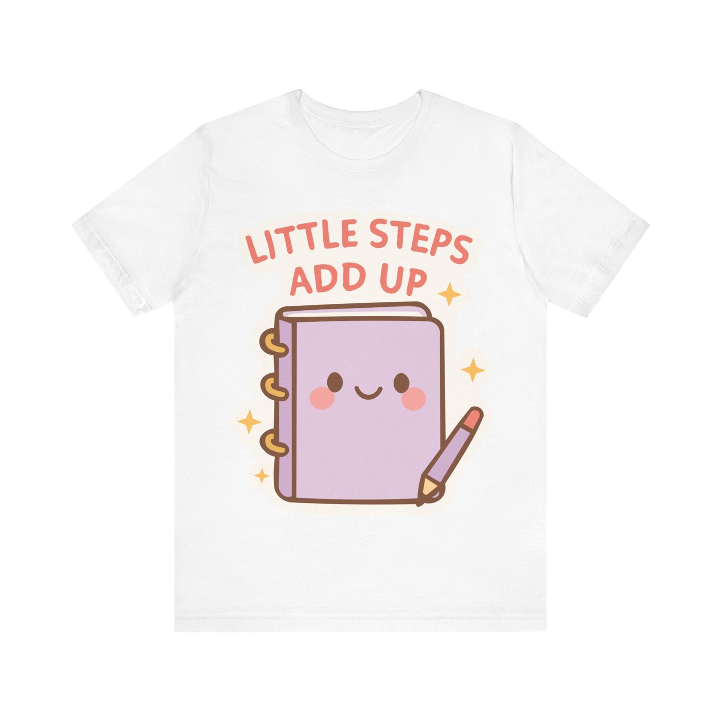 Little Steps Add Up Planner T‑Shirt — Cute Motivational Journal Tee