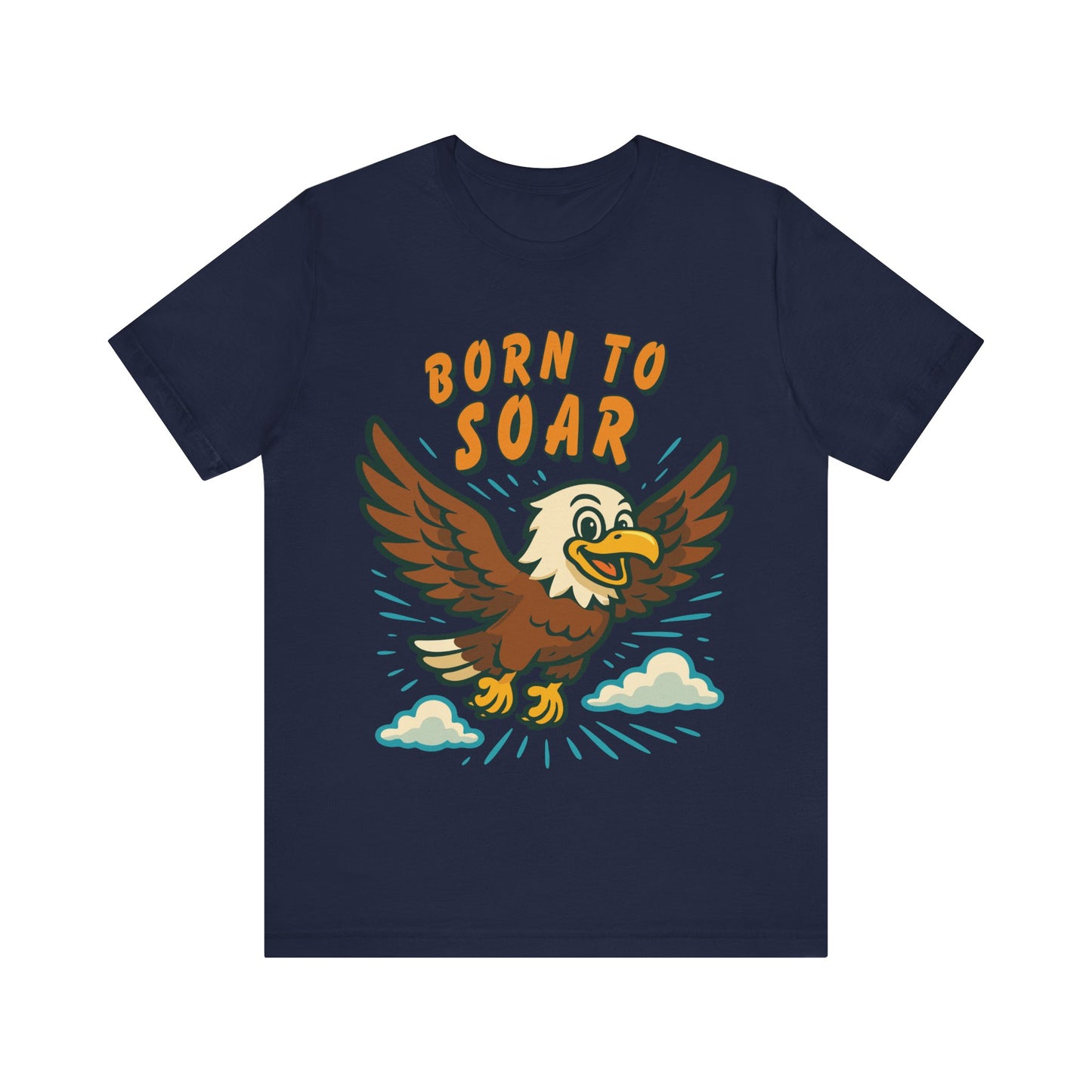 Born to Soar Eagle T-Shirt — Vintage Cartoon Flight Tee