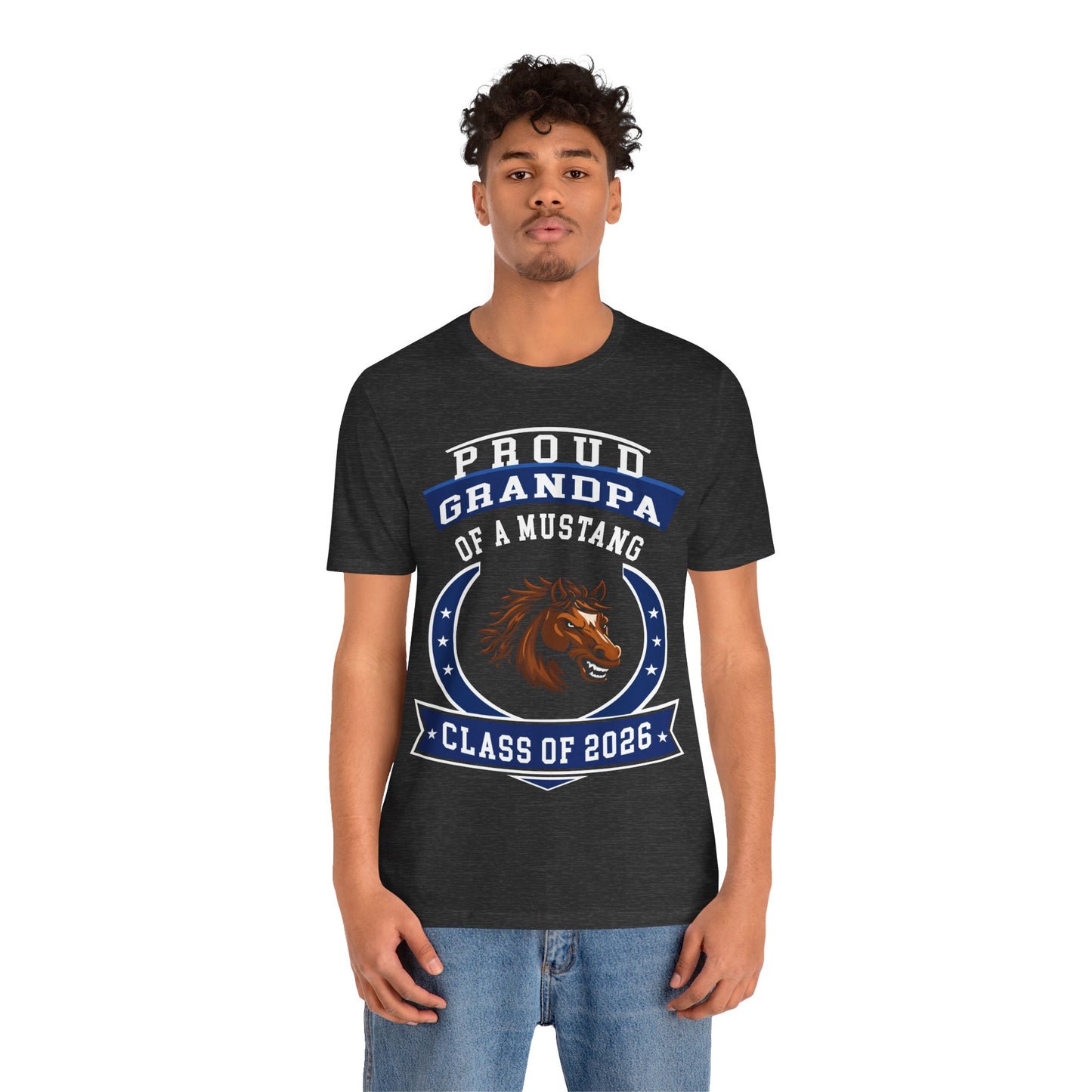 Proud Grandpa of a Mustang – Class of 2026 Graduation Shirt