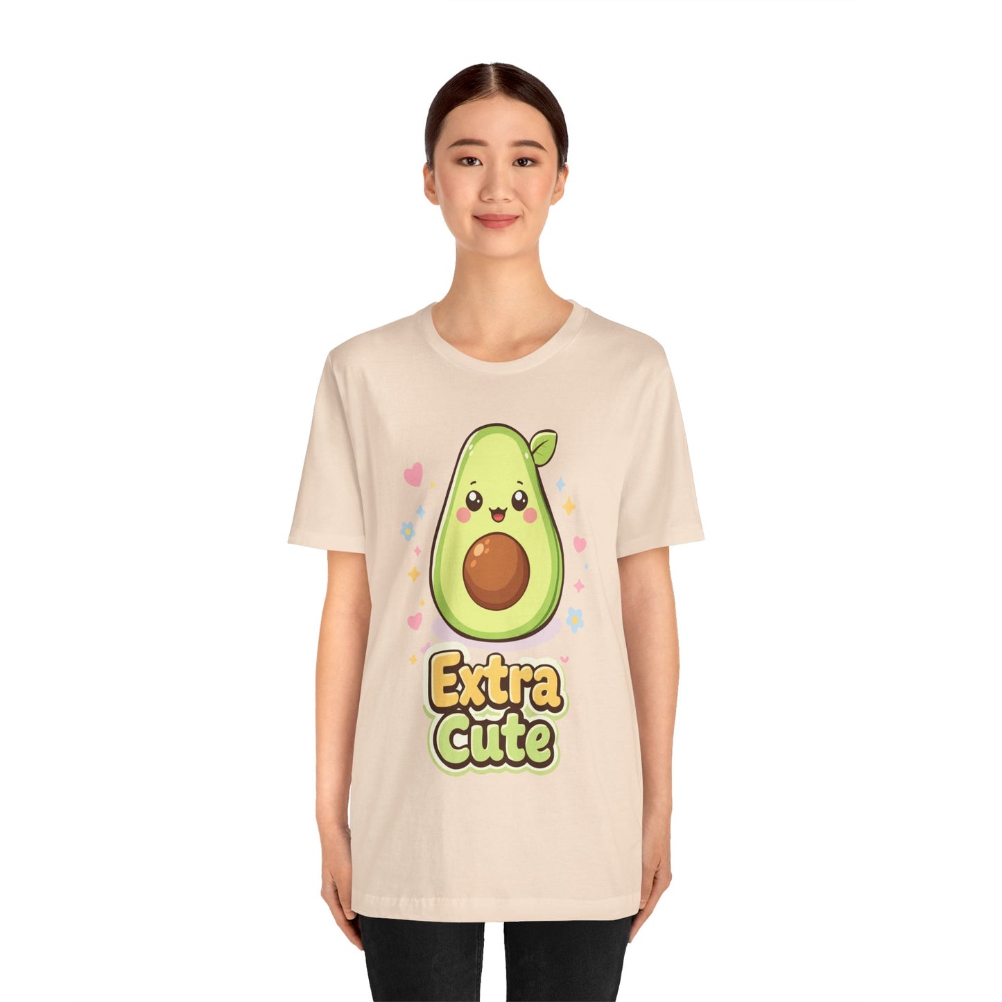 Extra Cute Avocado T-Shirt — Kawaii Fruit Graphic Tee