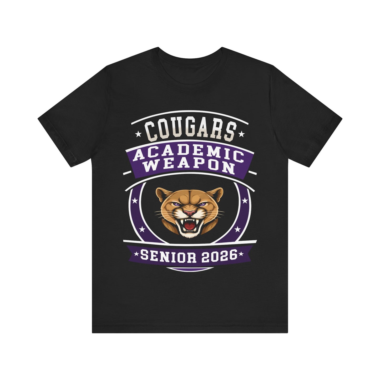 Cougar Senior 2026 Shirt – Academic Weapon Graduation Tee