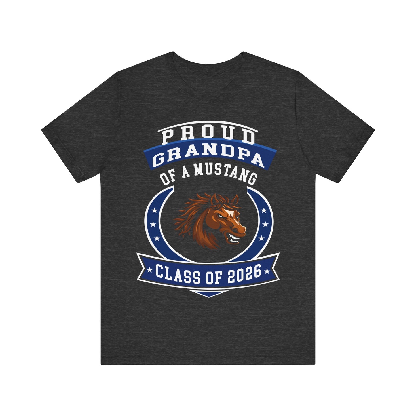 Proud Grandpa of a Mustang – Class of 2026 Graduation Shirt