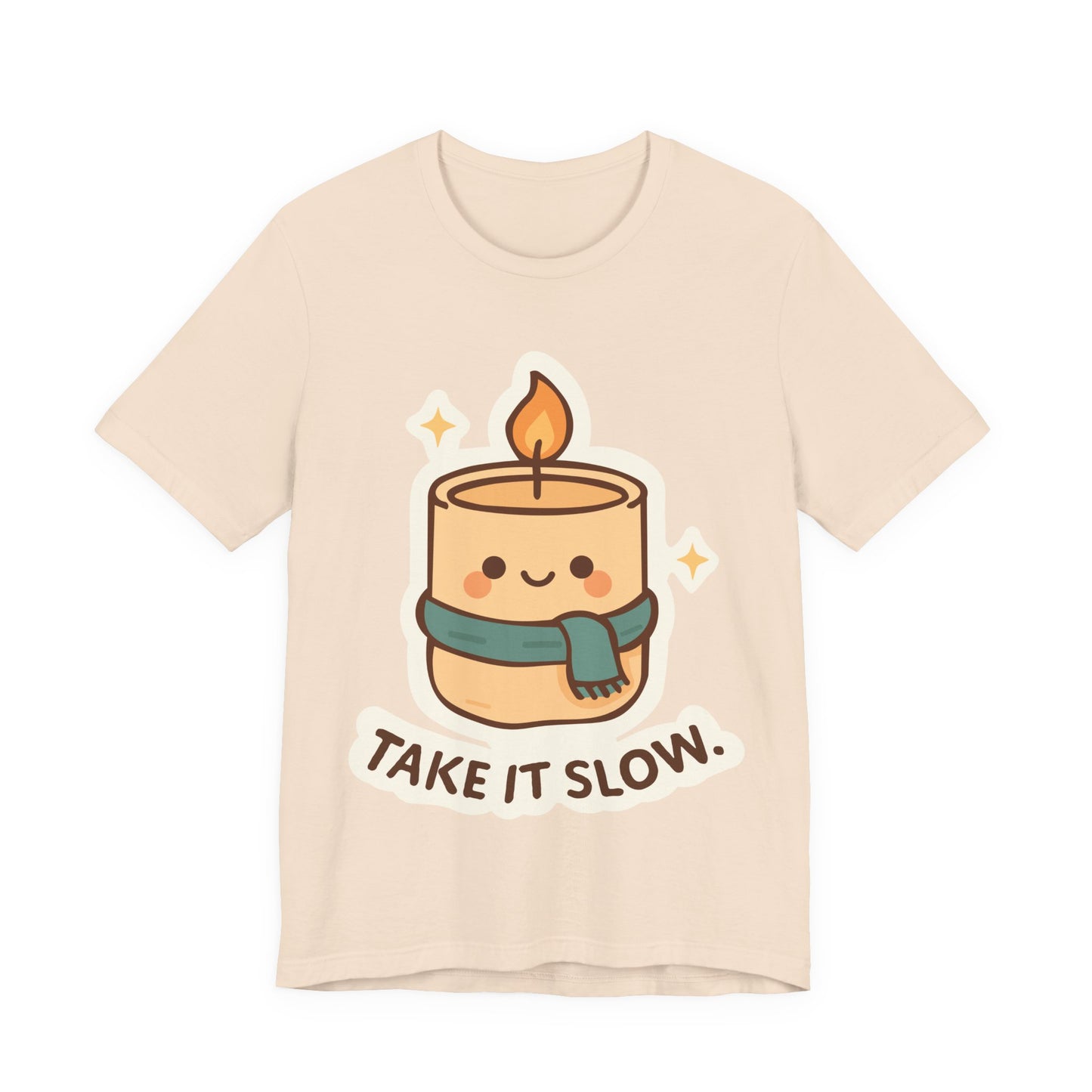 Take It Slow Candle T-Shirt — Cute Kawaii Relaxation Tee