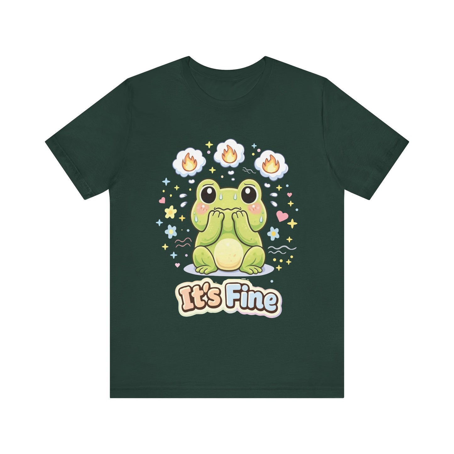 It’s Fine Frog Tee — Cute Kawaii Frog Graphic T-Shirt