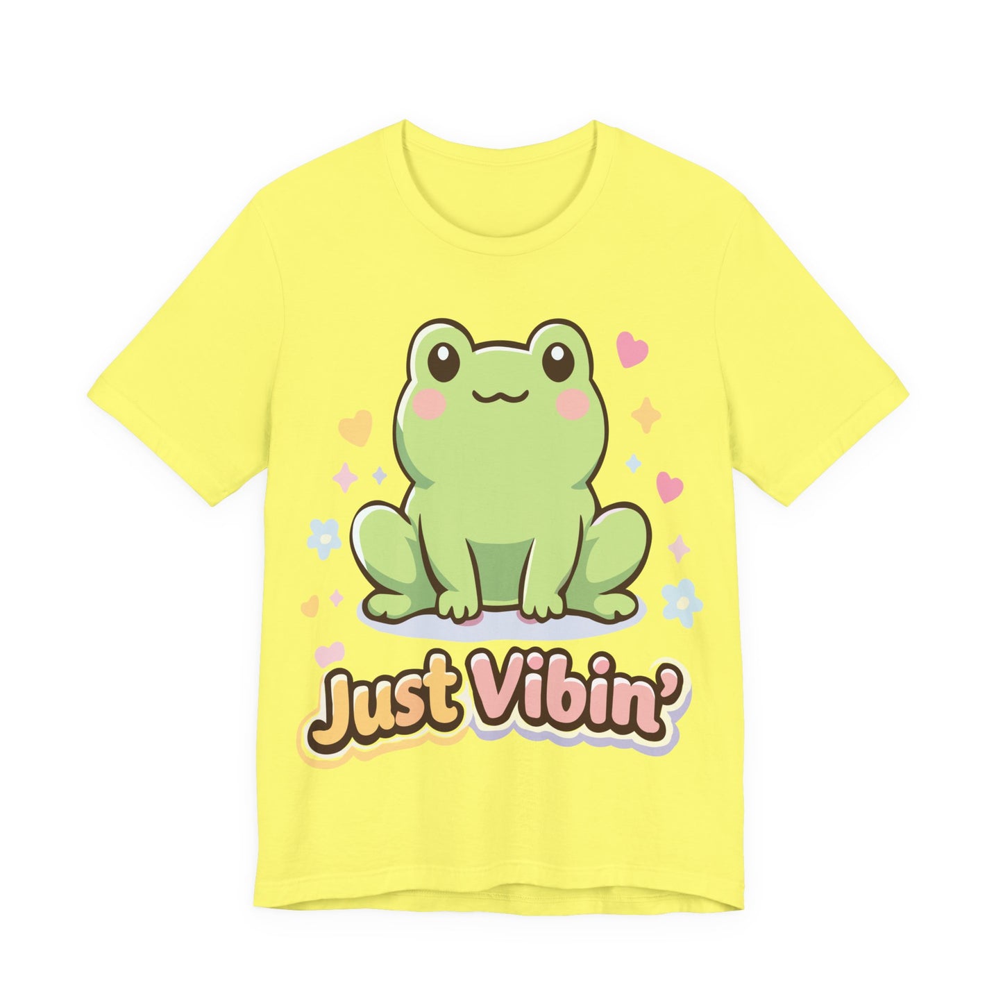 Just Vibin' Frog T-Shirt — Cute Kawaii Frog Graphic Tee