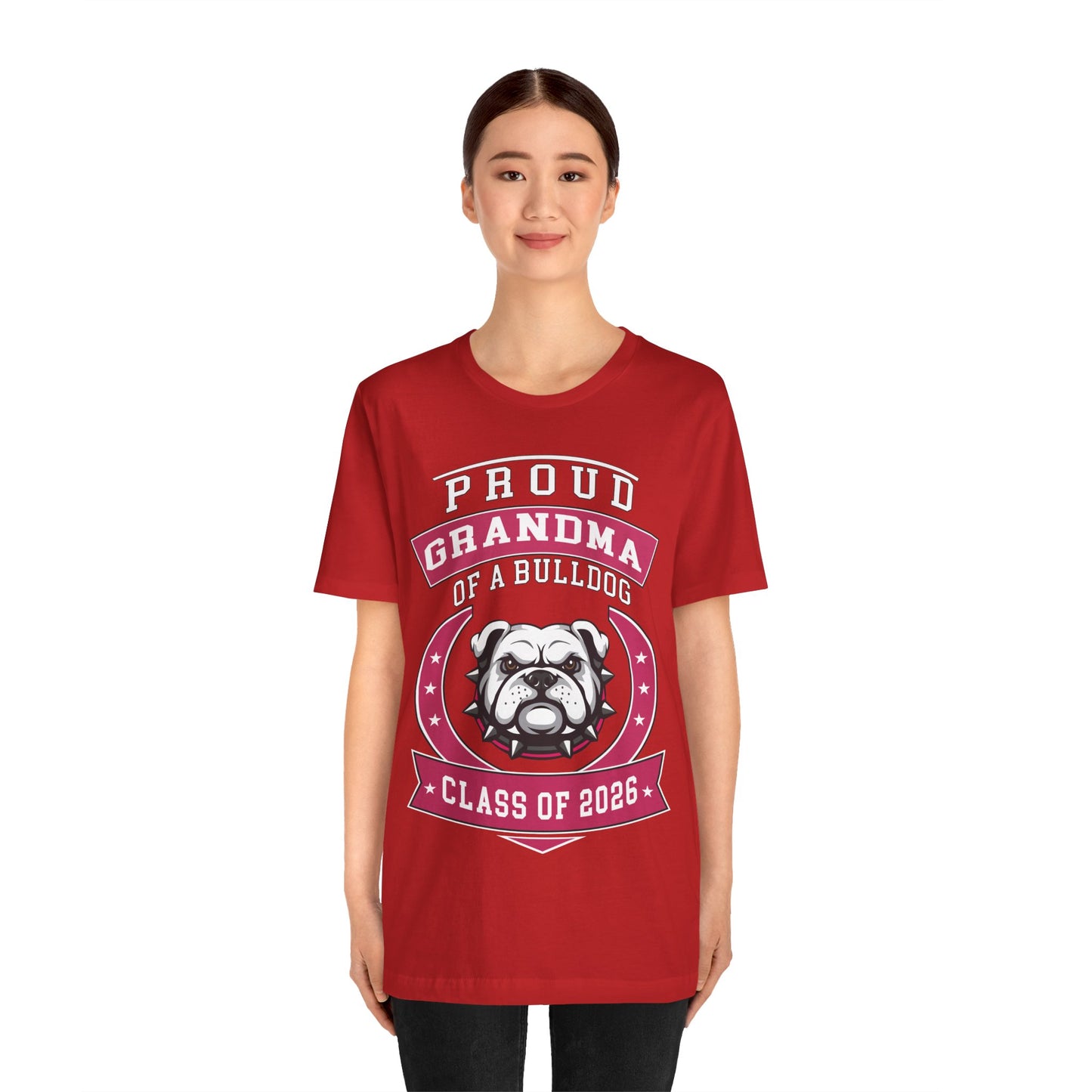 Proud Grandma of a Bulldog Class of 2026 T-Shirt - Red