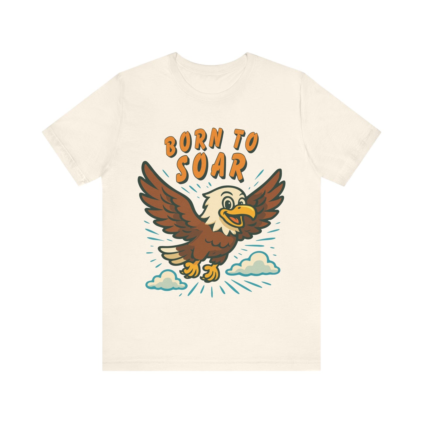 Born to Soar Eagle T-Shirt — Vintage Cartoon Flight Tee