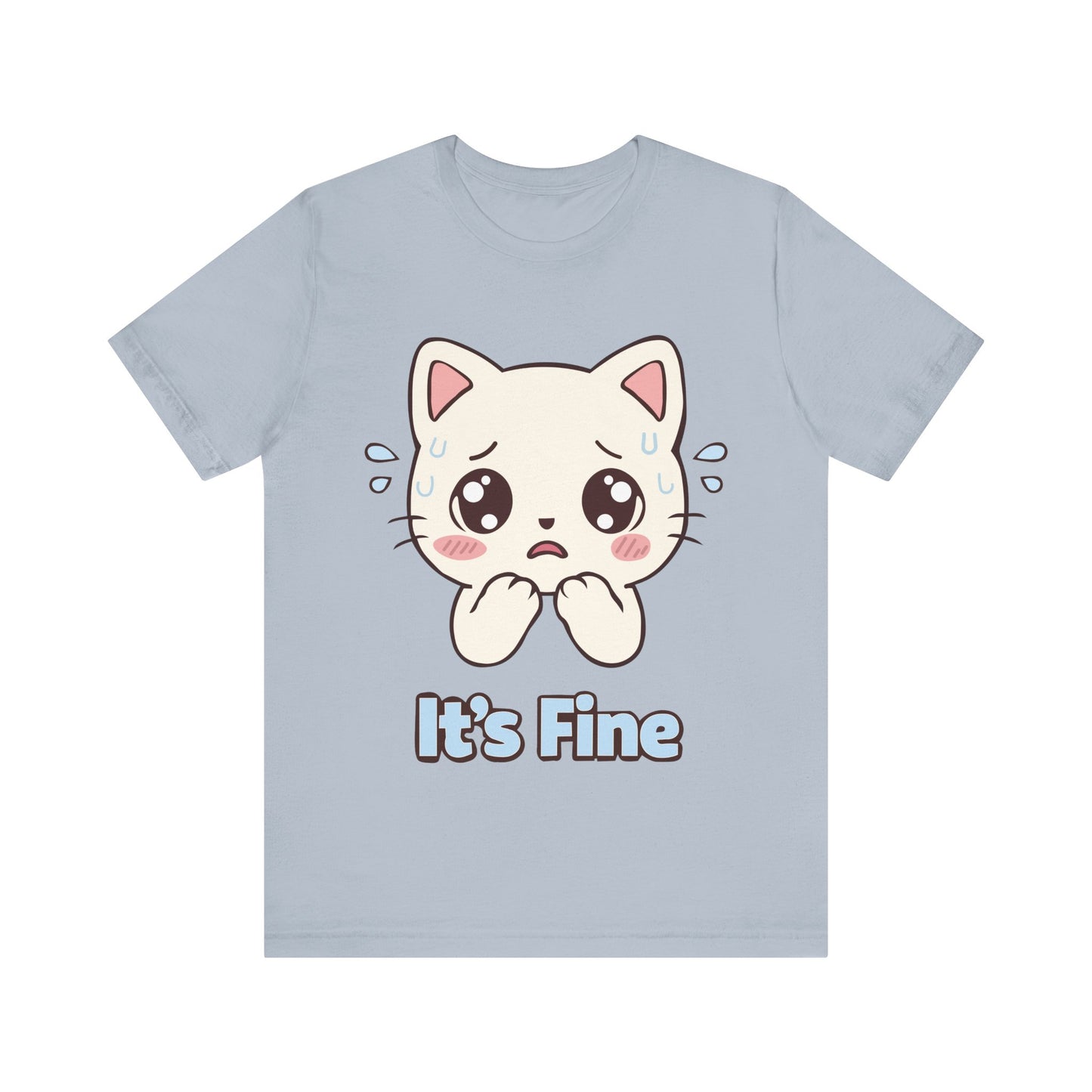 It's Fine Cute Anime Cat T-Shirt