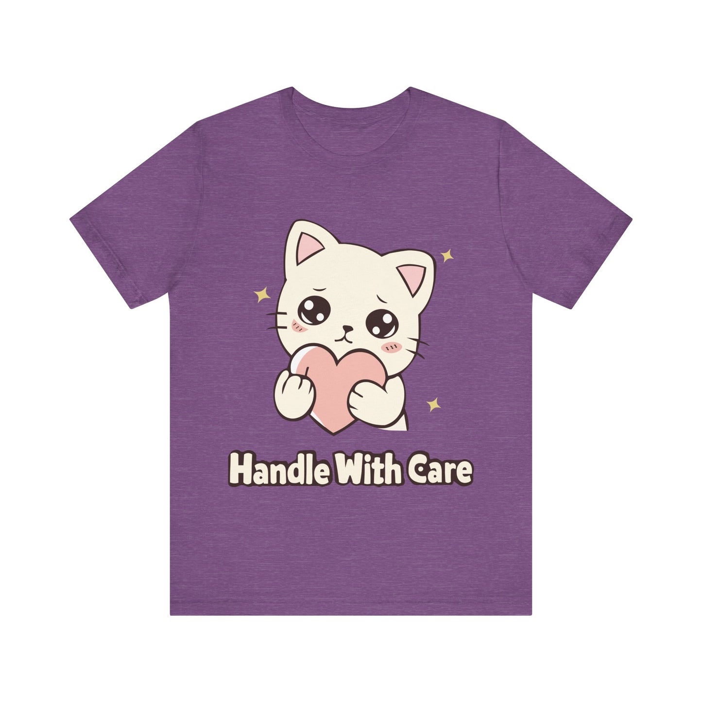 Handle With Care Cute Kawaii Cat Tee