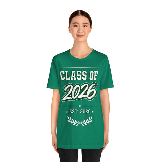 Class of 2026 Tee — Graduation T-Shirt, 'Est. 2026' Senior Gift