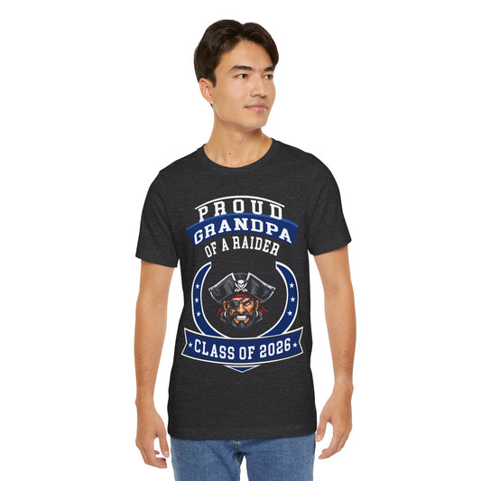 Proud Grandpa of a Raider – Class of 2026 Graduation Shirt