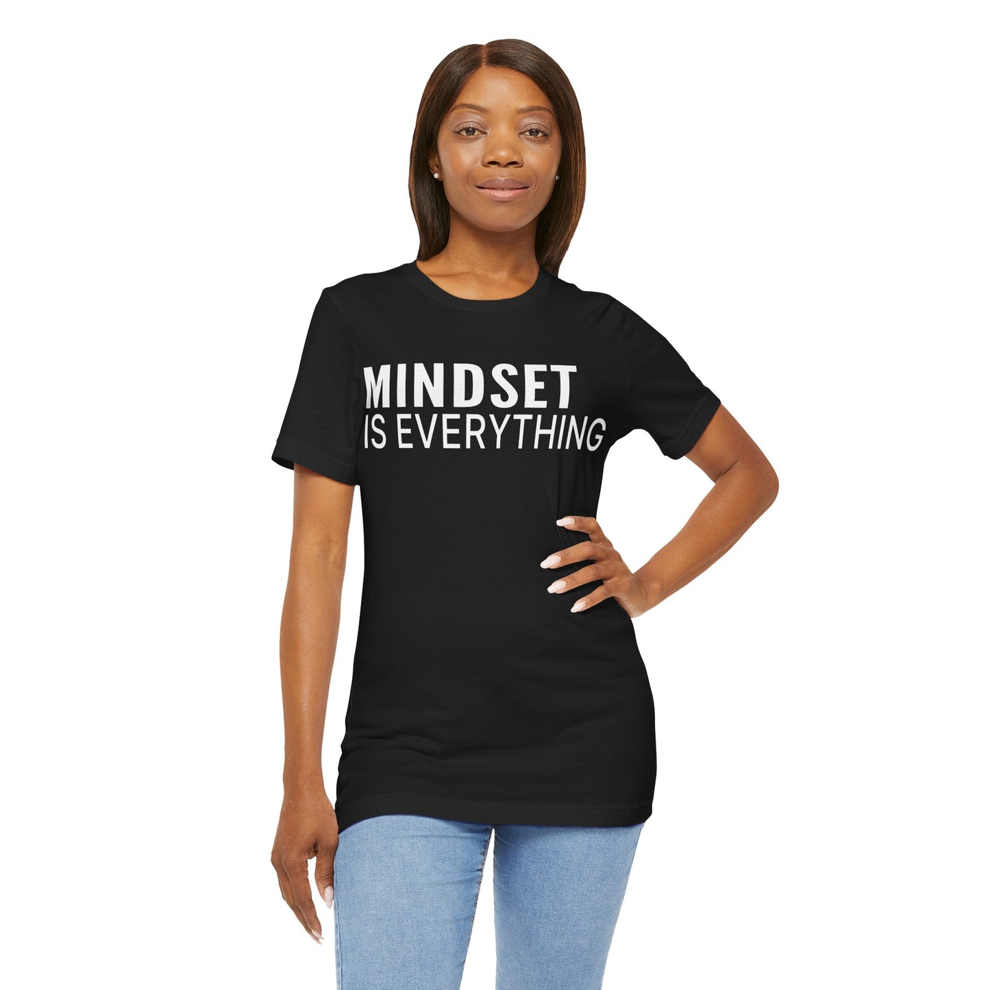 Mindset Classic White Tee — Unisex Jersey Short Sleeve T-Shirt