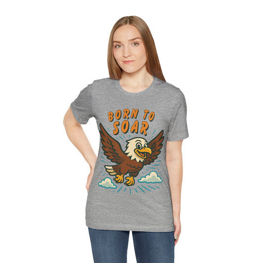 Born to Soar Eagle T-Shirt — Vintage Cartoon Flight Tee