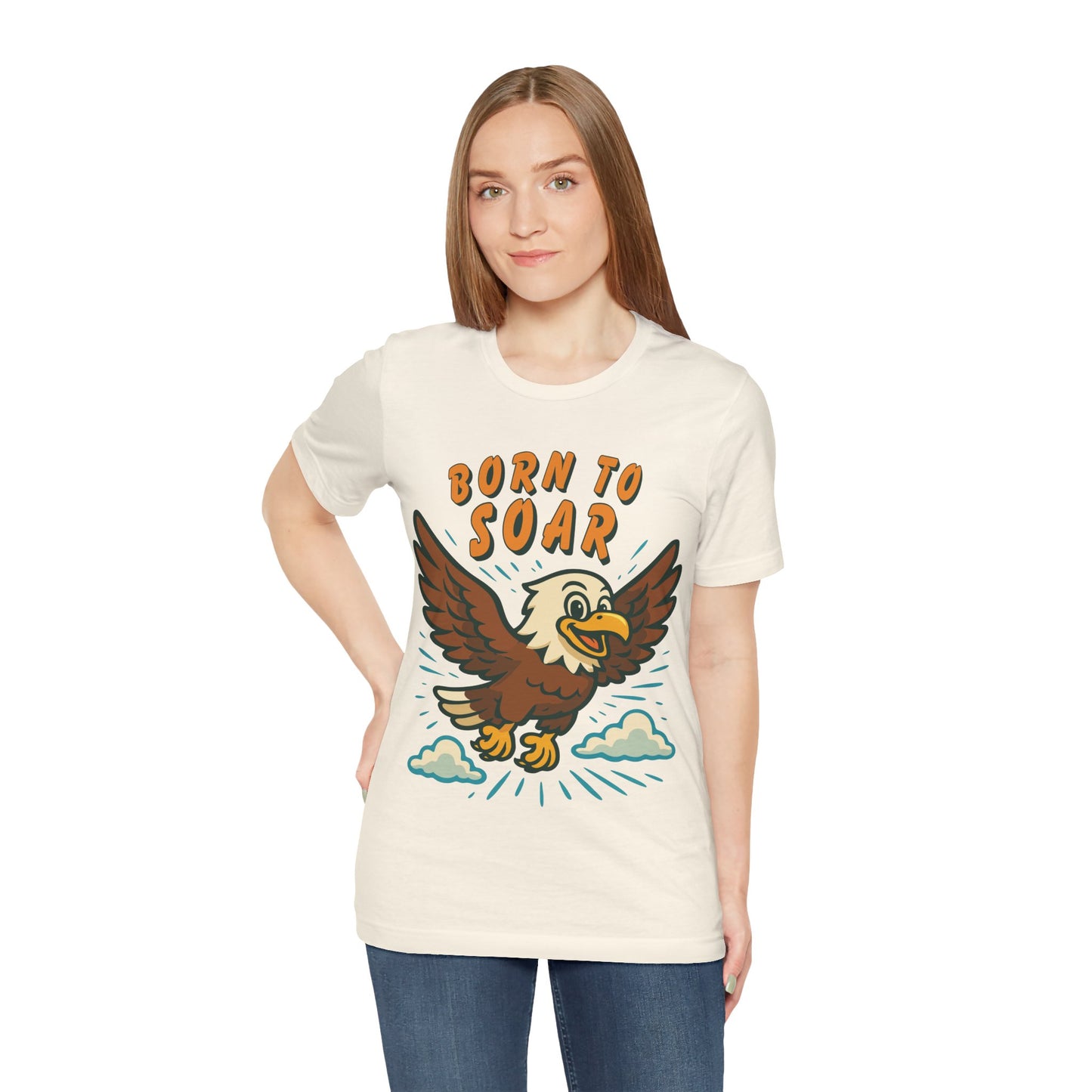 Born to Soar Eagle T-Shirt — Vintage Cartoon Flight Tee