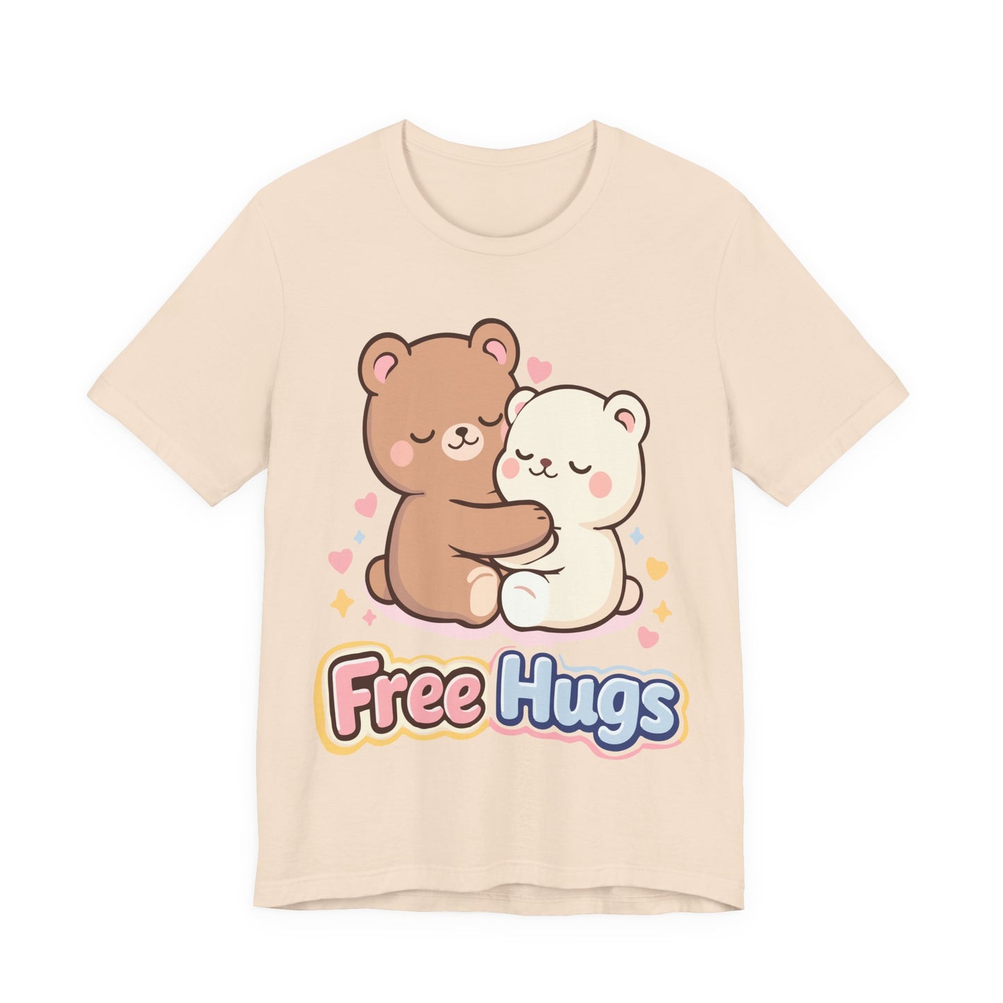 Free Hugs T-Shirt — Cute Kawaii Bear Couple Tee