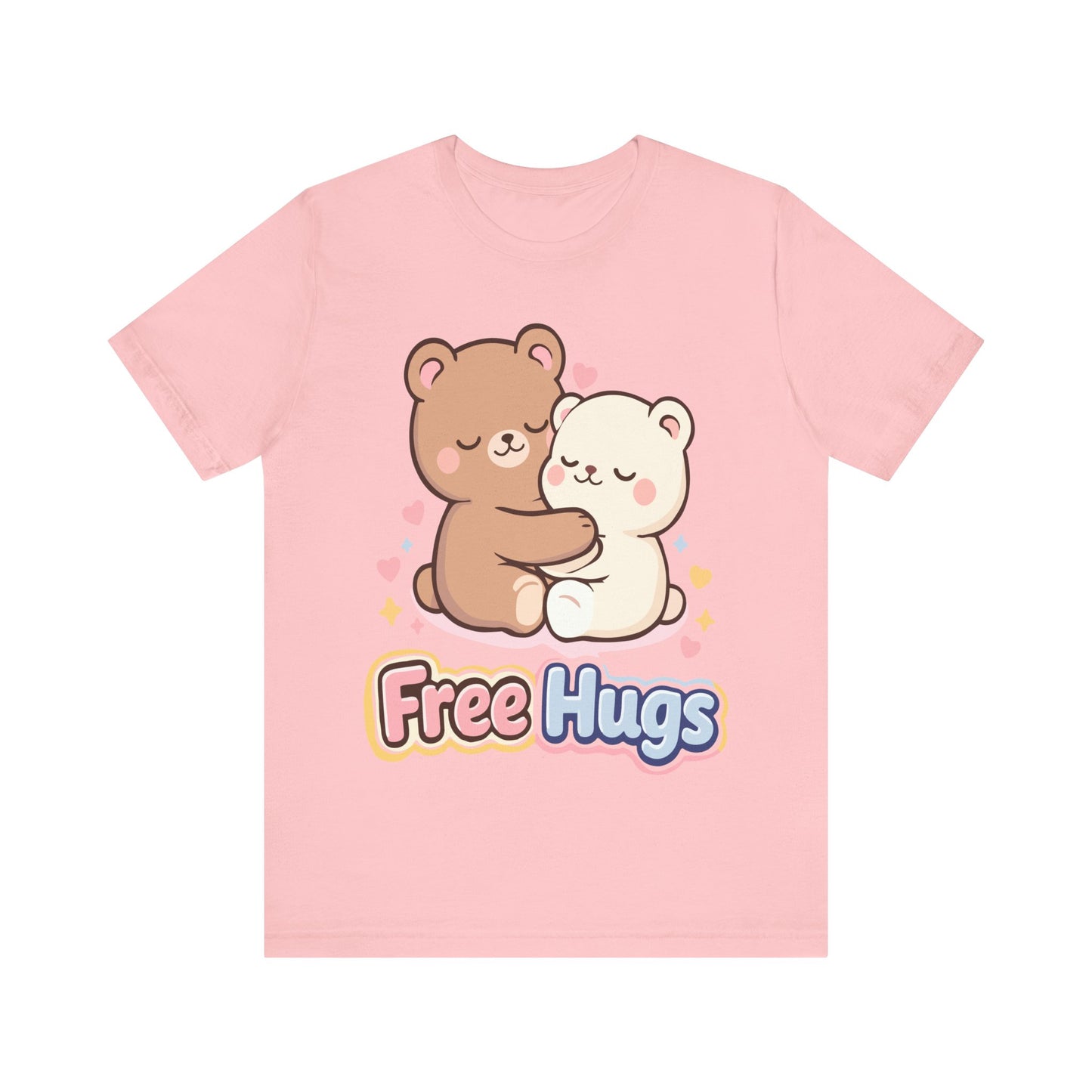 Free Hugs T-Shirt — Cute Kawaii Bear Couple Tee