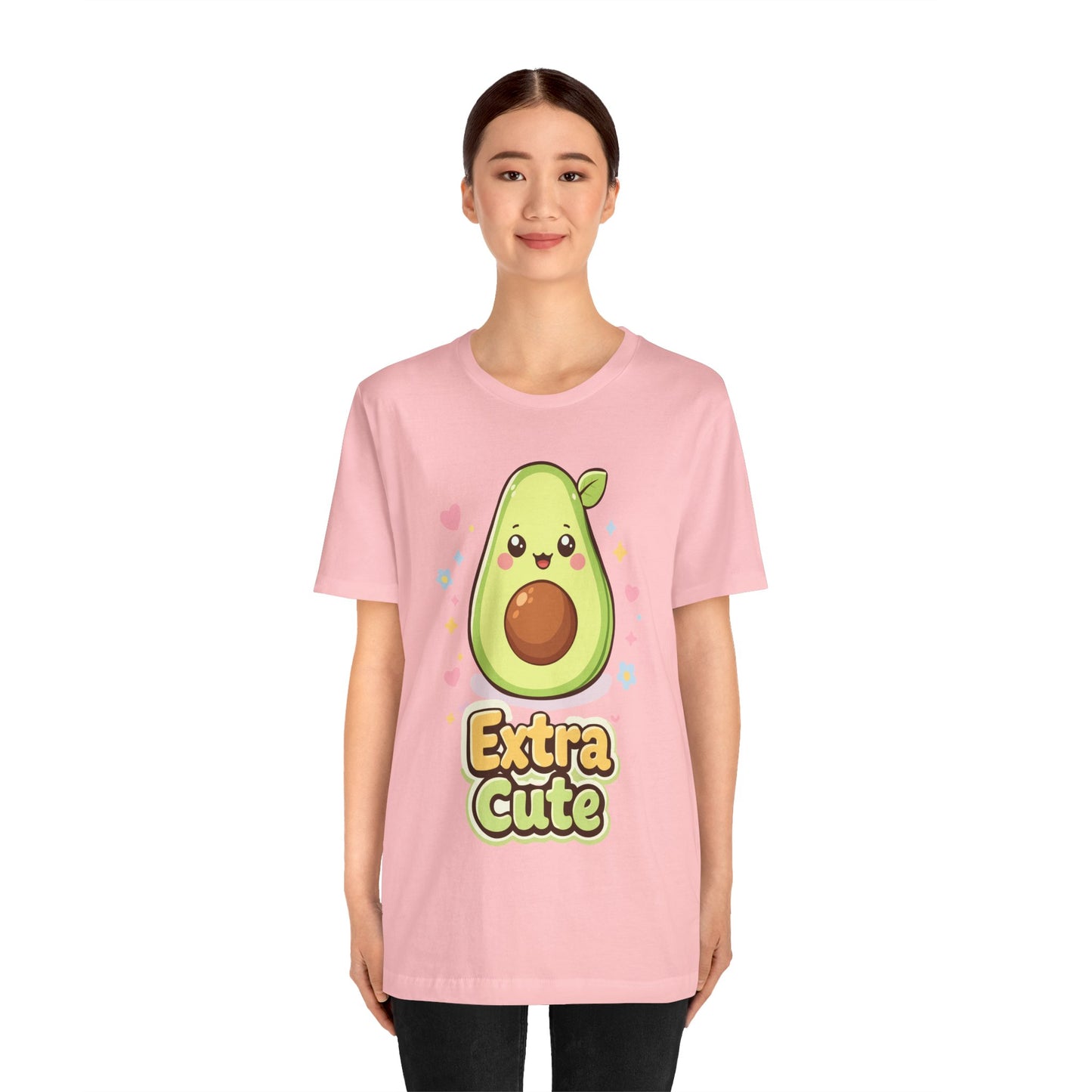 Extra Cute Avocado T-Shirt — Kawaii Fruit Graphic Tee