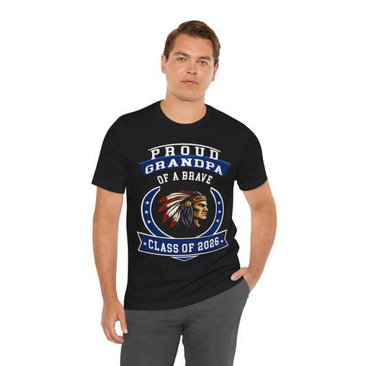 Proud Grandpa of a Brave – Class of 2026 Graduation Shirt