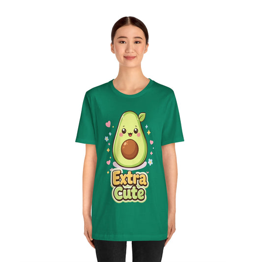 Extra Cute Avocado T-Shirt — Kawaii Fruit Graphic Tee