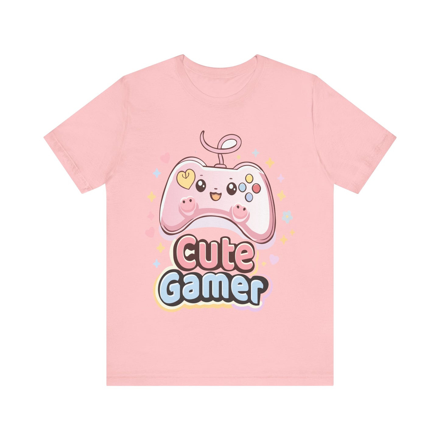 Cute Gamer T-Shirt — Pink Kawaii Controller Tee