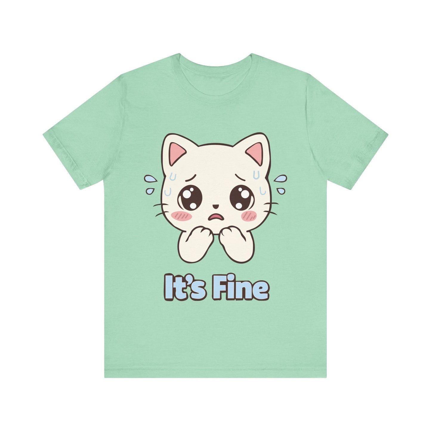 It's Fine Cute Anime Cat T-Shirt