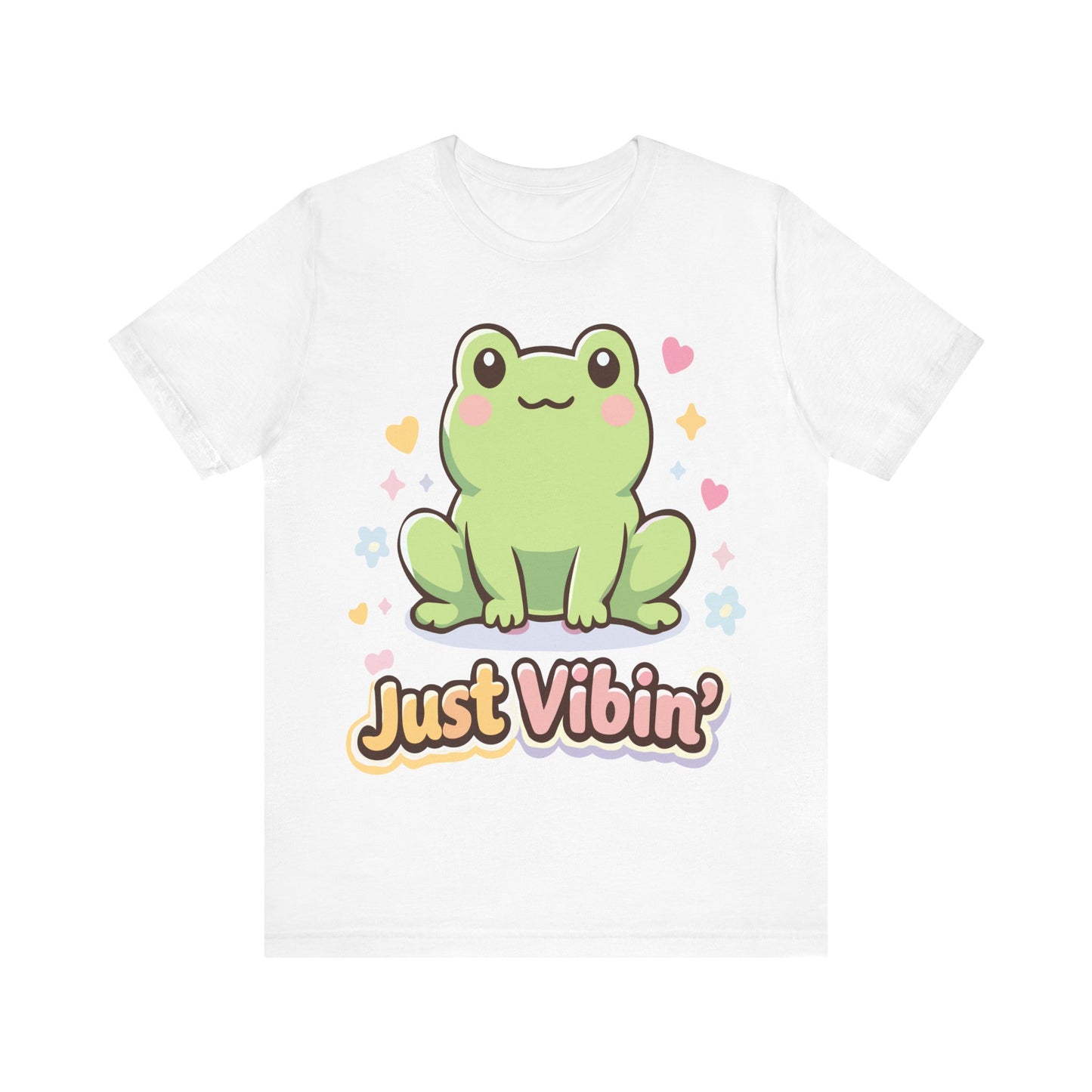 Just Vibin' Frog T-Shirt — Cute Kawaii Frog Graphic Tee