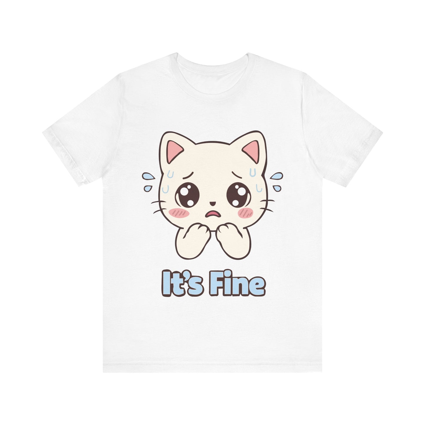 It's Fine Cute Anime Cat T-Shirt