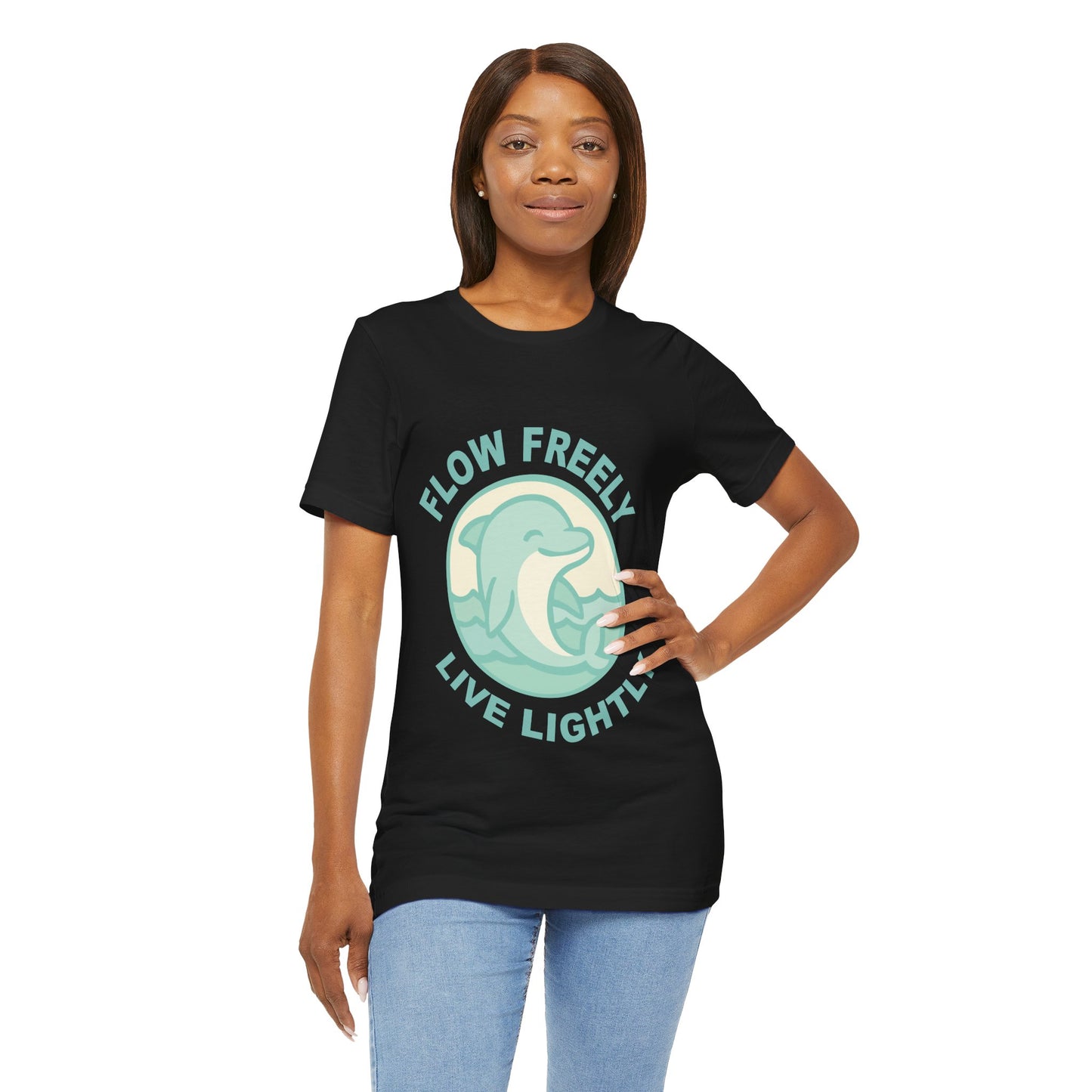 Flow Freely Live Lightly Dolphin T-Shirt